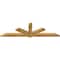 Ekena Millwork Kennewick Timber Gable Bracket, Western Red Cedar, 108"W x 31 1/2"H x 4"D x 6"F, 7/12 Pitch GBW108X31X0406KEN00RWR - alternate 2